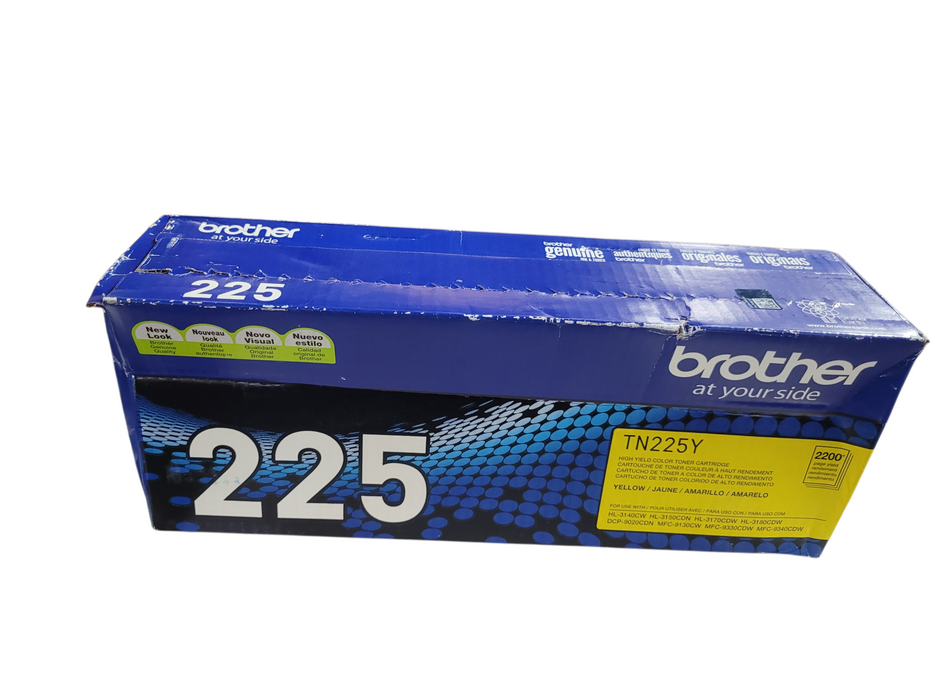 Brother Genuine TN225Y Yellow High Yield Toner Cartridge