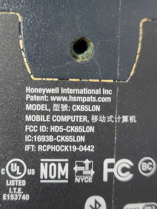 Lot of 2x HONEYWELL CK 65 LON MOBILE COMPUTER, READ _