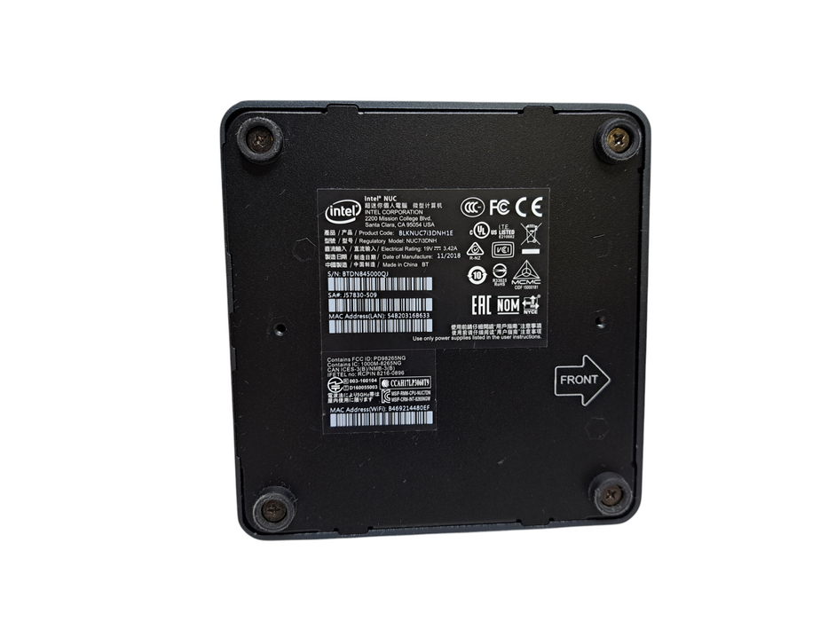 Intel NUC7i3DNH Mini PC | Intel Core i3-7100U CPU, 8GB DDR4, 128GB SSD )