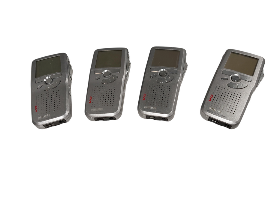 Bundle of 4 Phillips Pocket Memo Digital Recorder  LFH9600  =