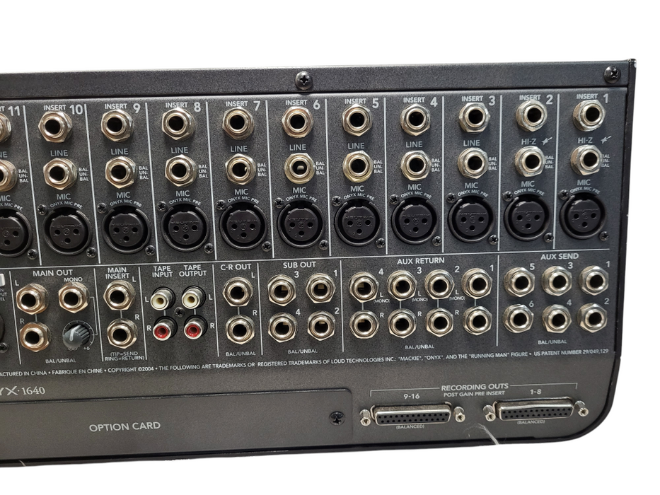 Mackie ONYX 1640 16-Channel Recording Mixer Mixing Console READ $