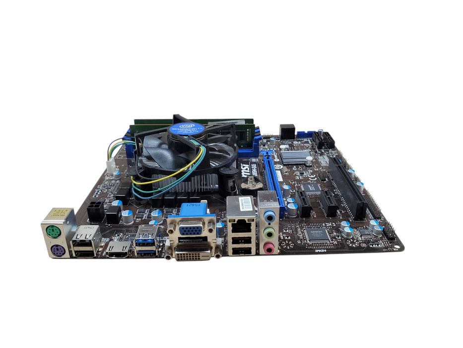 MSI B85M-E45 Motherboard Intel Core i7-4790 16GB DDR3 - No I/O Shield