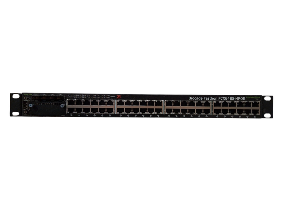 Brocade FCX648S-HPOE 48 Port Gigabit PoE Network Switch