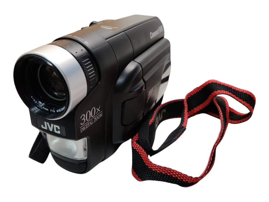 JVC GR-AXM225 VHS-C 300x Digital Zoom Analog Camcorder w/ Battery & Charger