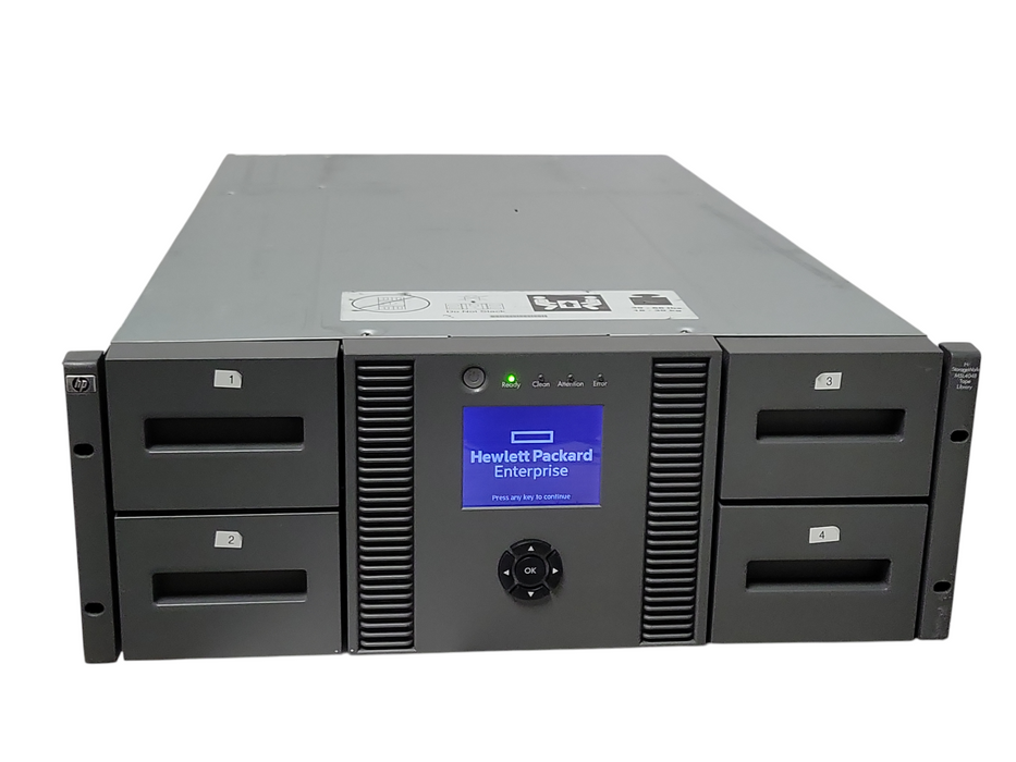 HP StorageWorks MSL4048 Tape Library w/ 2x LTO6 FC 8GB Drives, READ _
