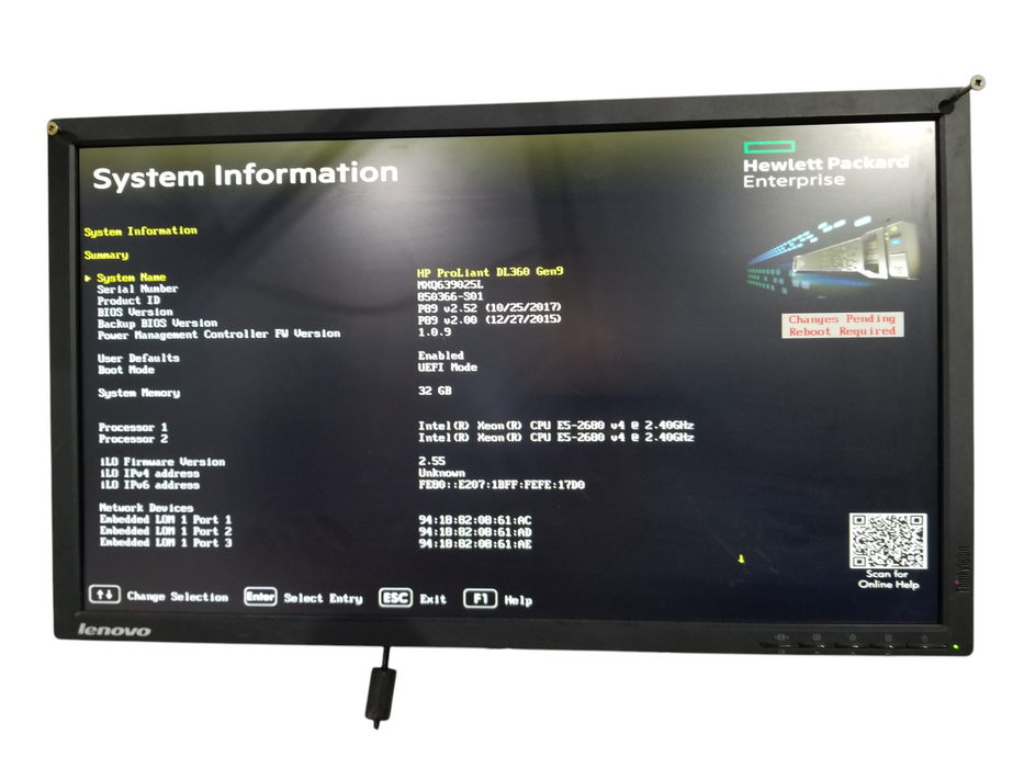HP ProLiant DL360 Gen9 2x Xeon E5-2680v4 2.40GHz 32GB DDR4 P440AR 2x800W