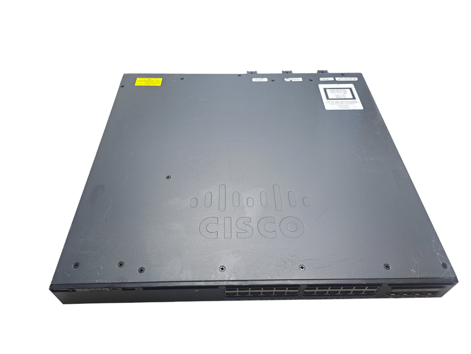 Cisco WS-C3650-24PS-S | 24-Port Gigabit PoE+ | 4x SFP Switch | 2x 640W PSU