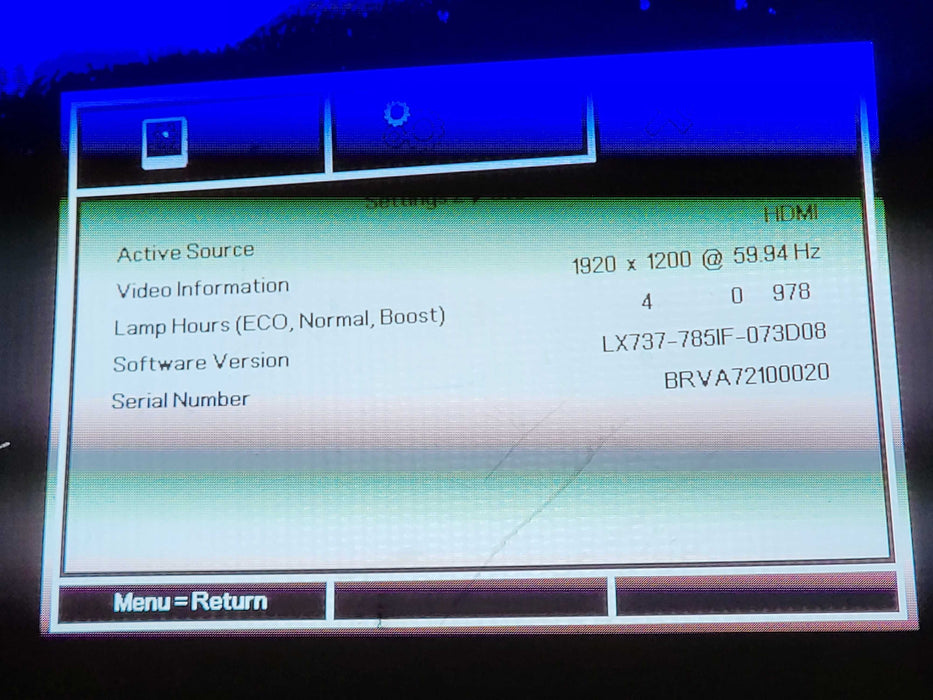 InFocus IN5312A DLP Projector 6000 ANSI Lumens XGA 982 Lamp Hrs No remote $