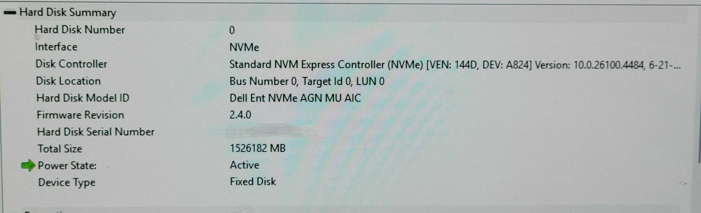 Samsung MZ-PLJ1T60 PM1735 1.6TB PCIe Gen4x8 NVMe SSD 100% Health %
