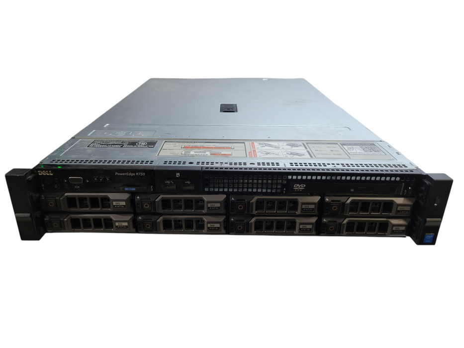 Dell PowerEdge R730 - 2x Xeon E5-2630 v3 32GB DDR4 PERC H730Mini 2x750W PSU %