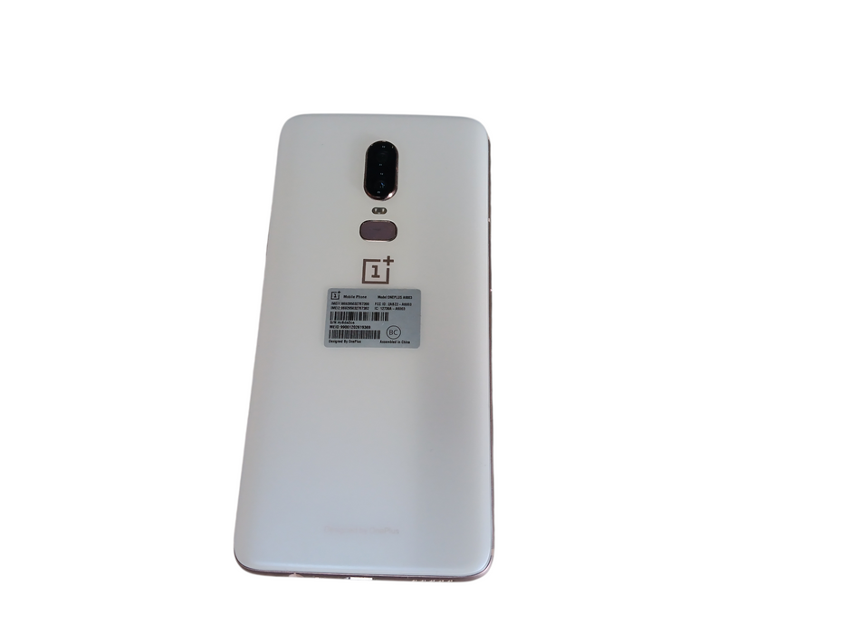 OnePlus 6 [Dual-SIM] - White - 128GB [A6003]