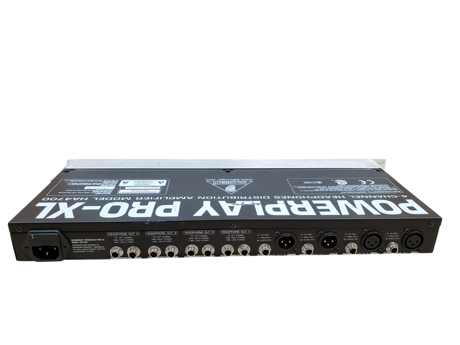 PowerPlay Pro-XL 4-Channel Headphones Distribution Amplifier HA4700 *READ*