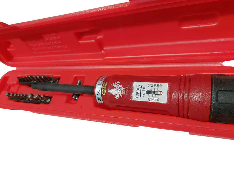 Neiko Long Shank Torque ScrewDriver Set 1/4" Drive 10-50LB Range  =