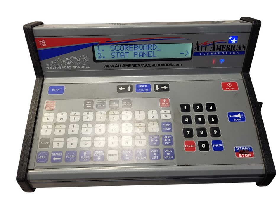 All American Scorboard With Wireless 8000 Series Multi Sport Console C8000RBV2 No AC $