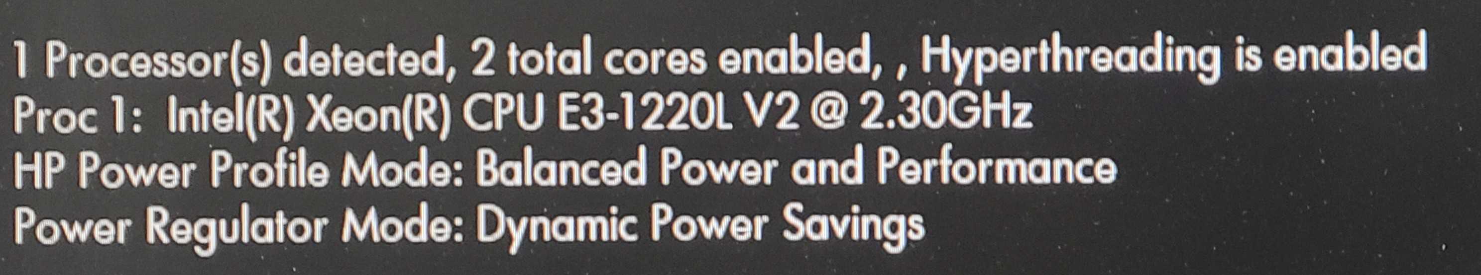 HP ProLiant MicroServer Gen8 - Xeon E3-1220L v2, 8GB DDR3
