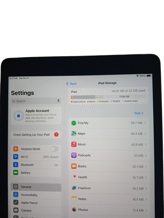 Apple iPad 7th Gen - 32GB - Space Gray [A2197] Q