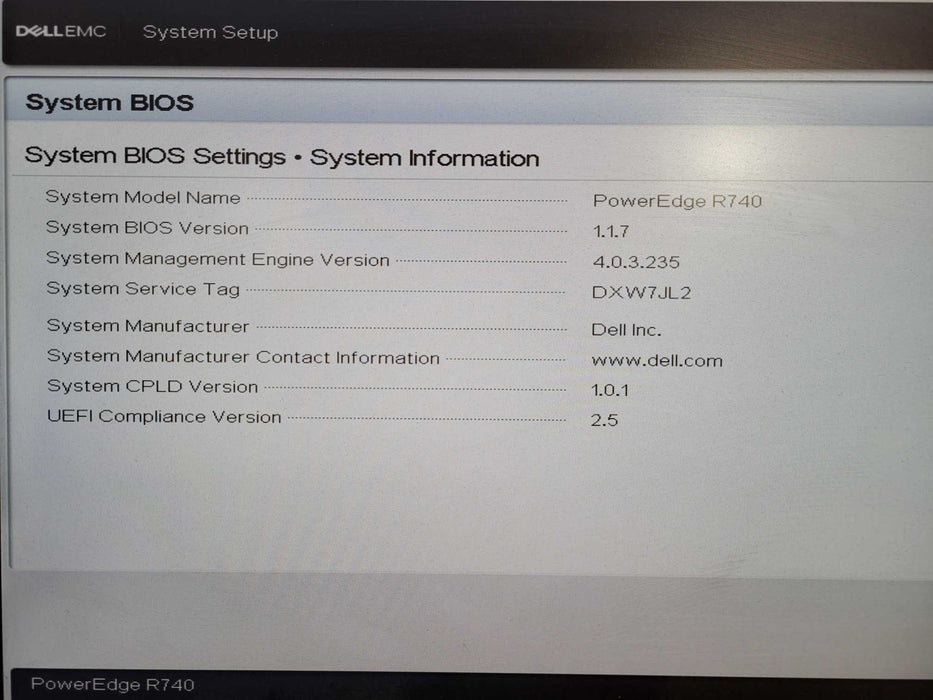 Dell PE R740 2U, 1x Xeon silver 4110 @ 2.10GHz, 32GB, H730P 8x 2.5" !