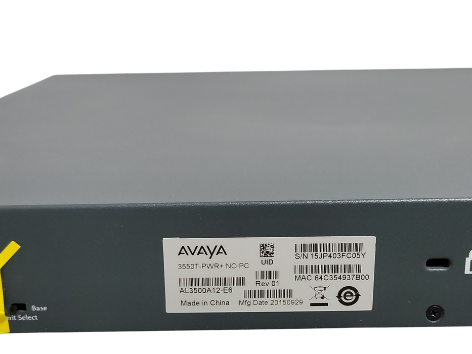 Avaya Ethernet Routing Switch  48 ports 3550T-PWR+ _