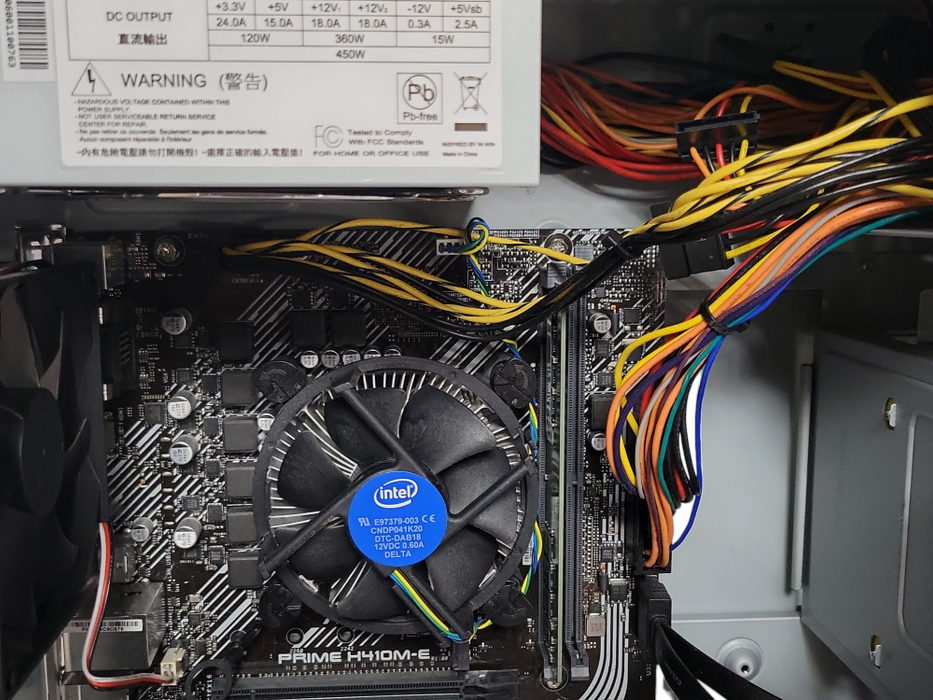 Custom/Asus Tower PC, Core I5-10400 2.90GHz, 8Gb DDR4, 450W PSU _