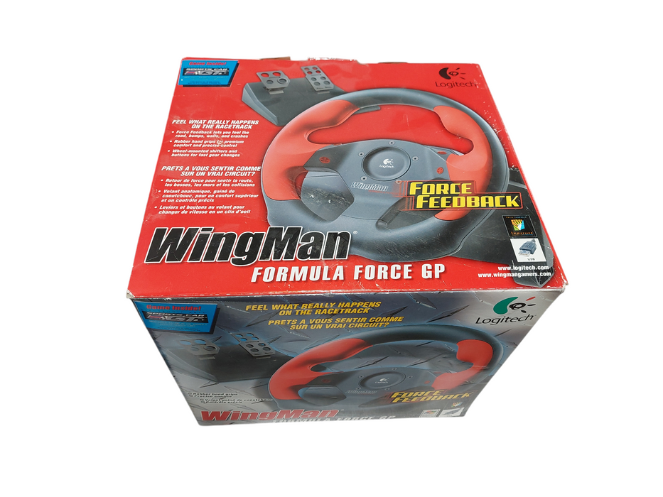 Logitech USB WingMan Formula Force Feedback GP Steering Wheel Controller  =