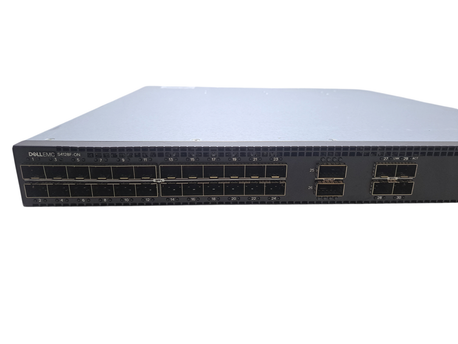 Dell EMC S4128F-ON | 28-Port 10Gb SFP+, 2x 100Gb QSFP28 L3 Switch *NO OS* )