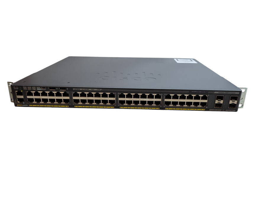 Cisco WS-C2960X-48LPS-L v02 | 48-Port Gigabit PoE+ 370W Switch | 4x SFP %