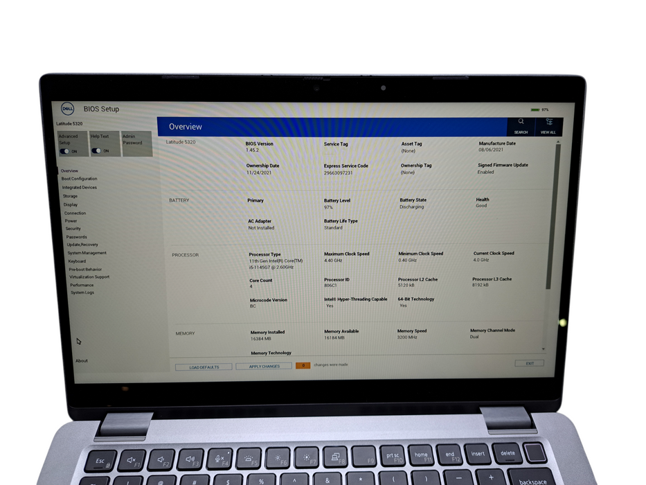Dell Latitude 5320 Touch | i5-1145G7 @2.60GHz, 16GB DDR4, 512GB NVMe  Lap200