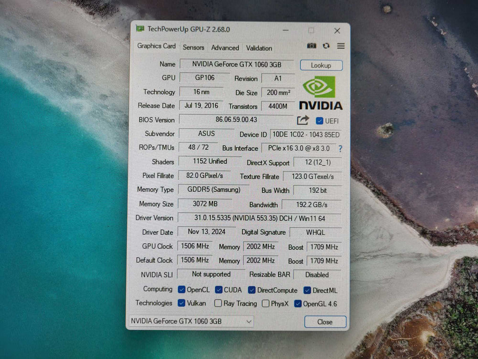 Asus NVIDIA GeForce GTX 1060 3GB GDDR5 Graphics Card PH-GTX1060-3G