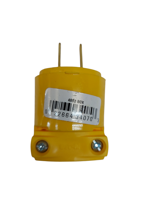 LOT 7x COOPER 4862 15A 125V NEMA 1-15 Commercial Grade Vinyl Plug