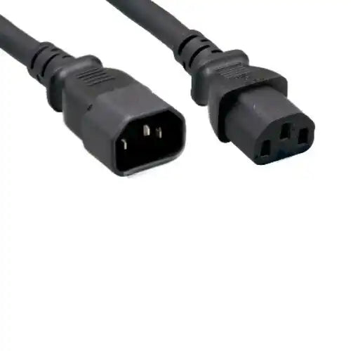 Lot 2x HPE 142263-001 C13 to C14 Power Cord / Jumper Cable - 6ft Black