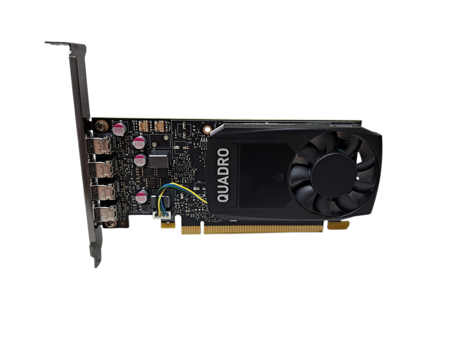 NVIDIA Quadro P1000 4GB GDDR5 Graphics Card FH Bracket | 4x MiniDP )