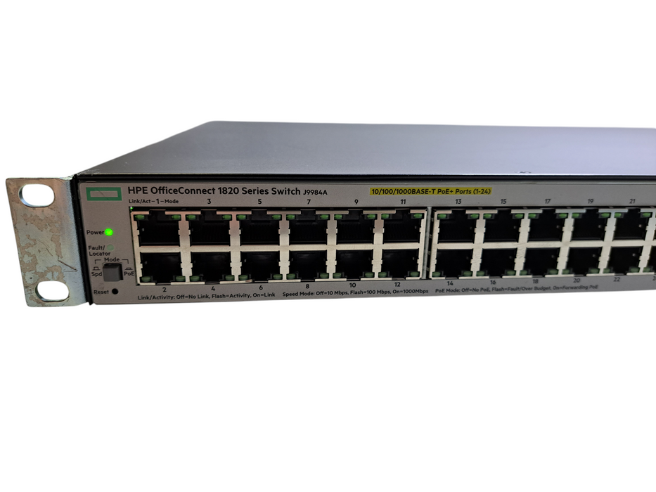 HPE OfficeConnect Switch 1820 48G PoE+ (370W) J9984A | Factory Reset