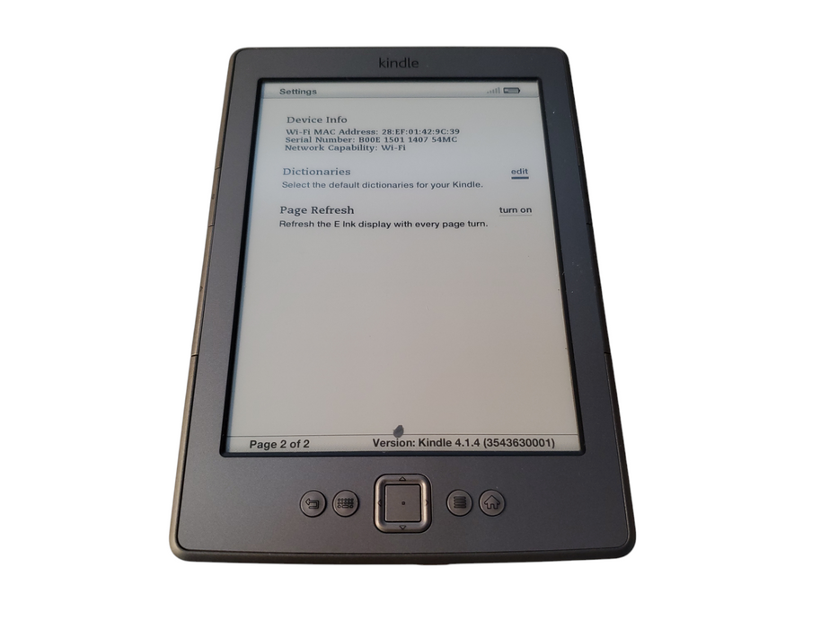 Amazon Kindle D01100 4th Generation Wi-Fi Ebook Reader [READ]