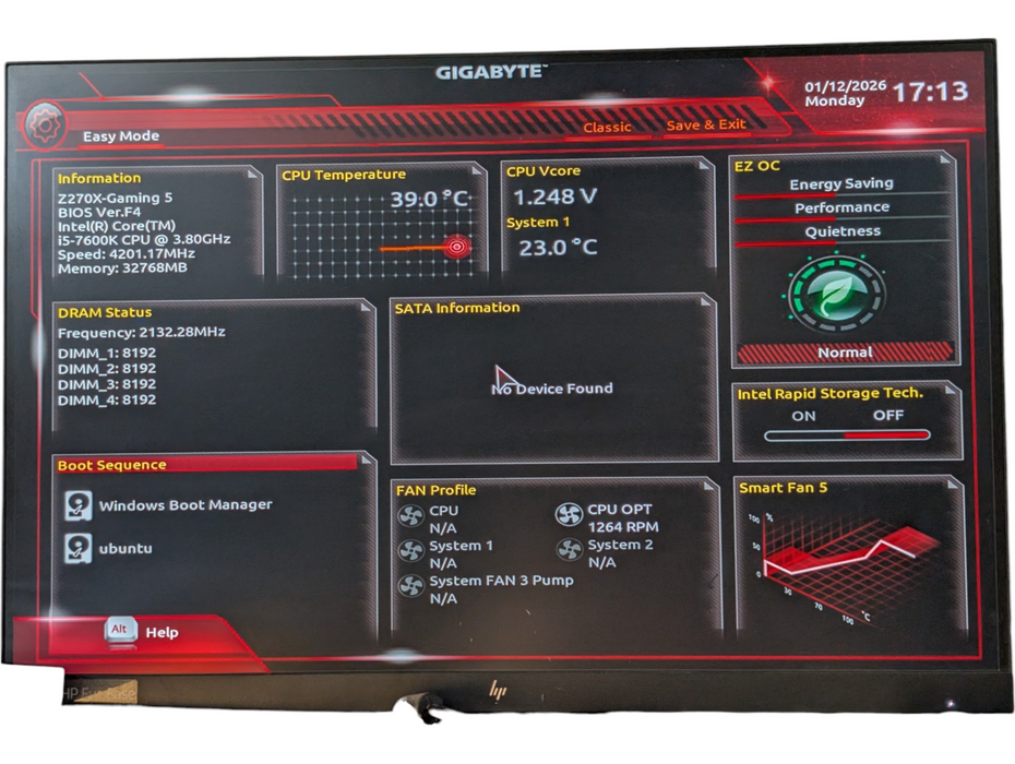 GIGABYTE Aorus GA-Z270X-Gaming 5 Intel Core i5-7600K 32GB RAM Combo  -