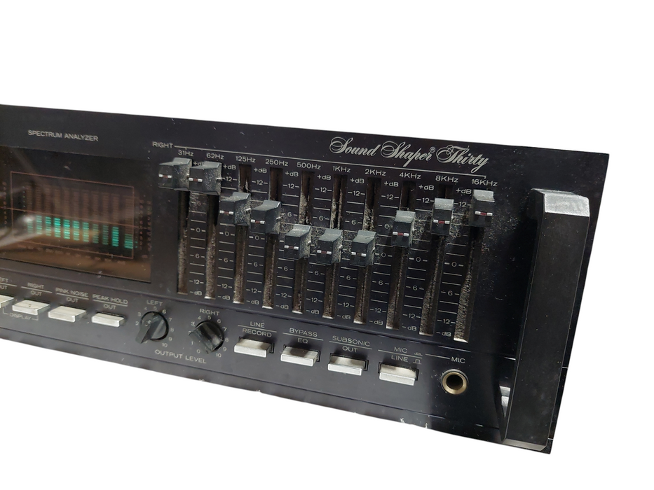 ADC Sound Shaper 30 Stereo Frequency Equalizer Spectrum Analyzer Model:SS30 =