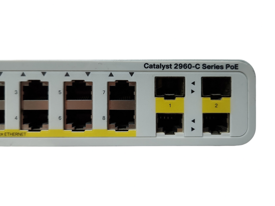 Cisco Catalyst 2960-C WS-C2960C-8PC-L, 8-port Ethernet PoE Network Switch