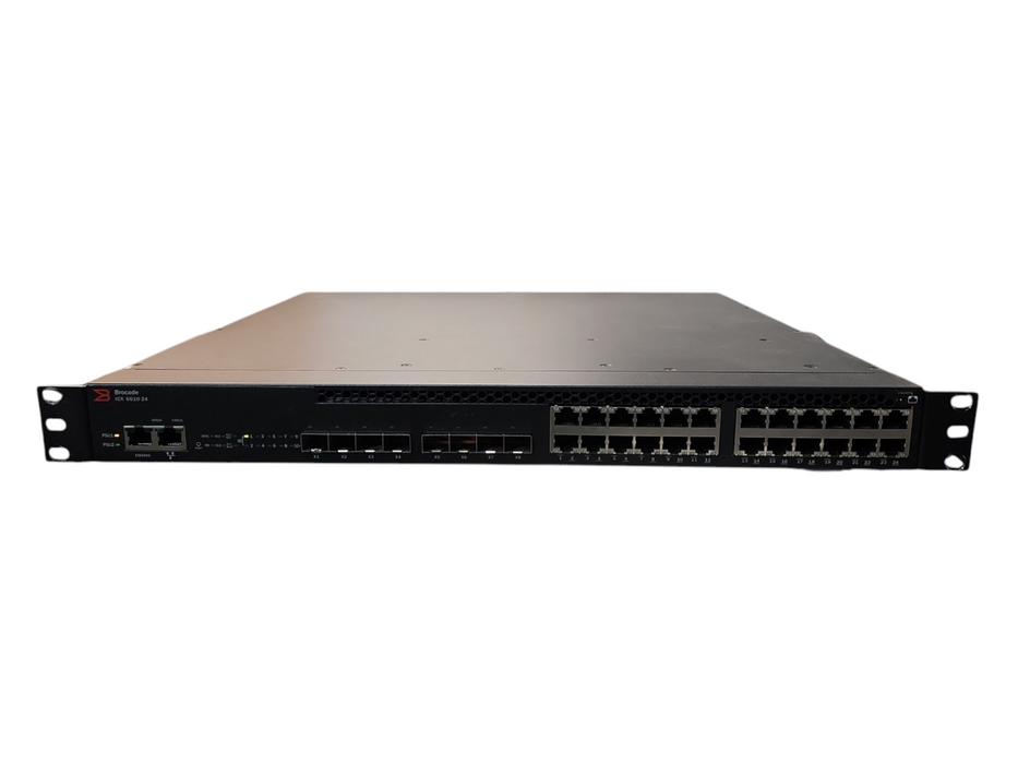 Brocade ICX 6610-24-PI 24 Port Gigabit Network Switch