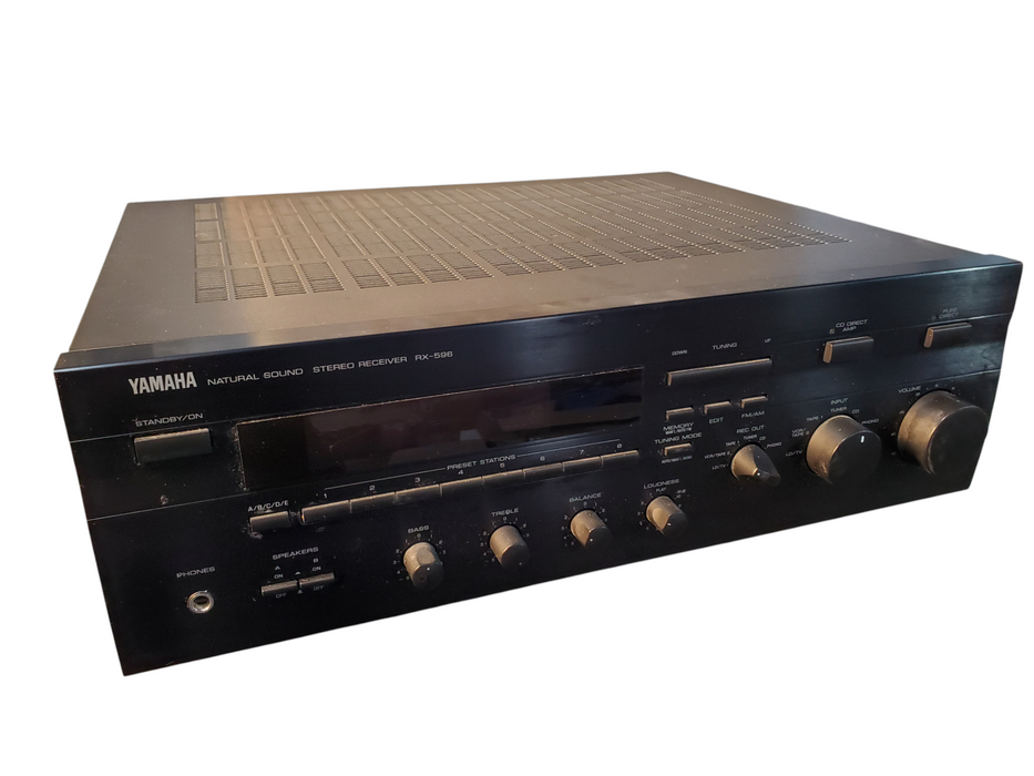 Yamaha RX-596 AM-FM Stereo Receiver Phono Input WITH Remote