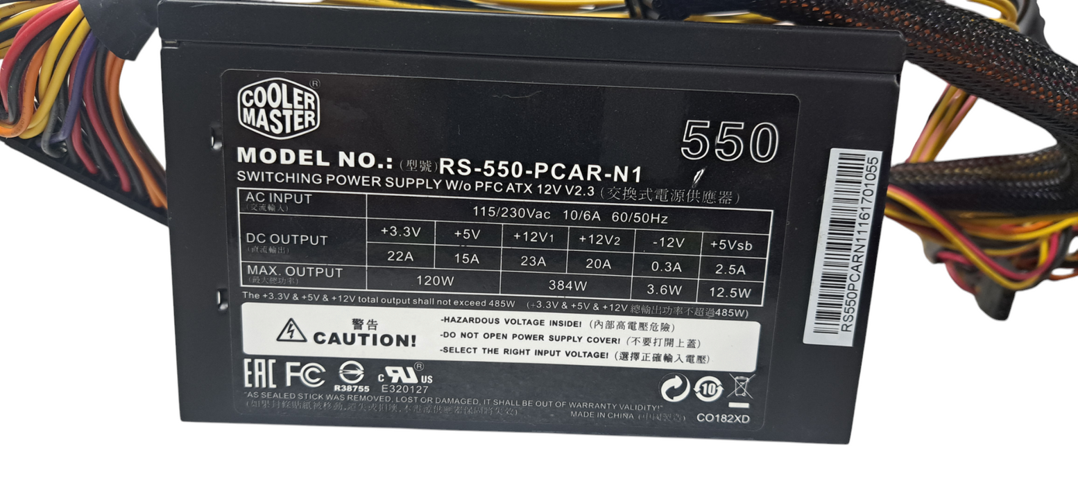 Cooler Master RS-550-PCAR-N1 550w ATX Power Supply