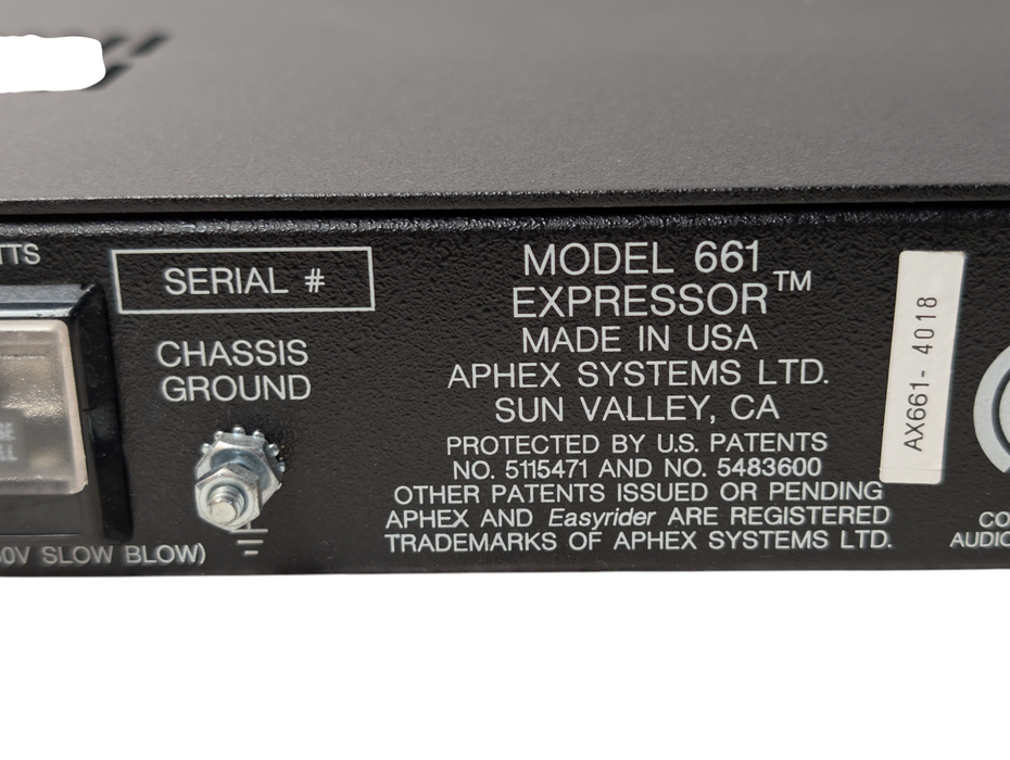 Aphex 661 Expressor Compressor with Tubessence  -