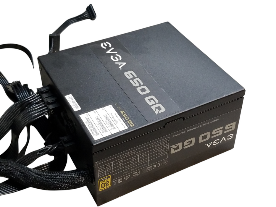 EVGA 650GQ 650W 80+ Gold Semi-Modular Power Supply w/ Cables