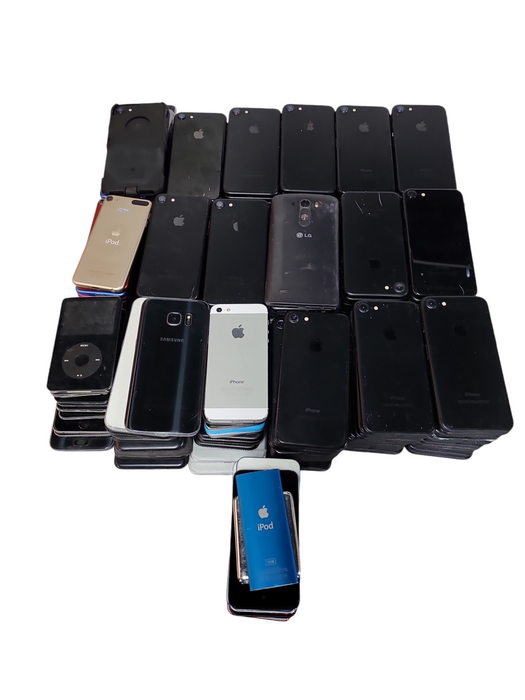 Lot of 190x Mixed Apple/Samsung Phones/iPods Δ