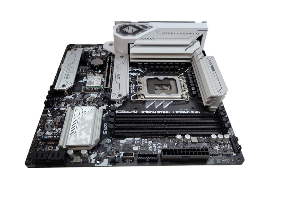 ASRock B760M Steel Legend WiFi DDR5 LGA1700 mATX Motherboard (12-14th Gen) %