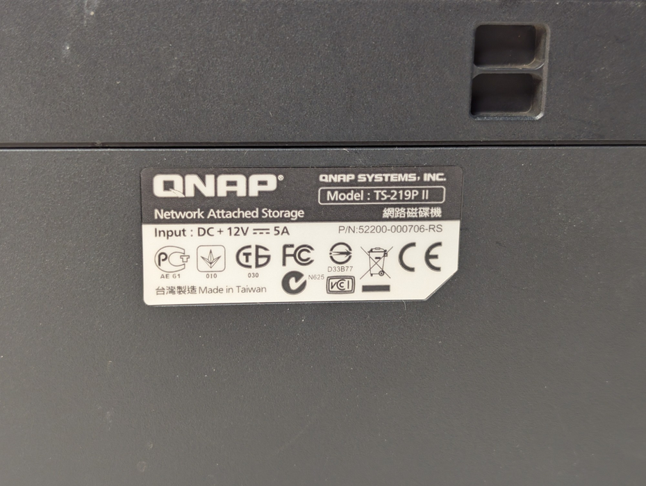 QNAP TS-219P II 2 Bay NAS Please READ  -