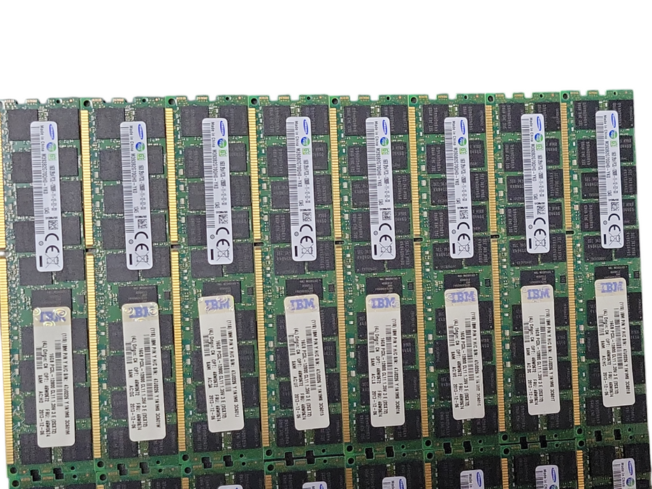 Lot of 16x Samsung 16GB 2Rx4 PC3L-12800R DDR3 Server RAMs _