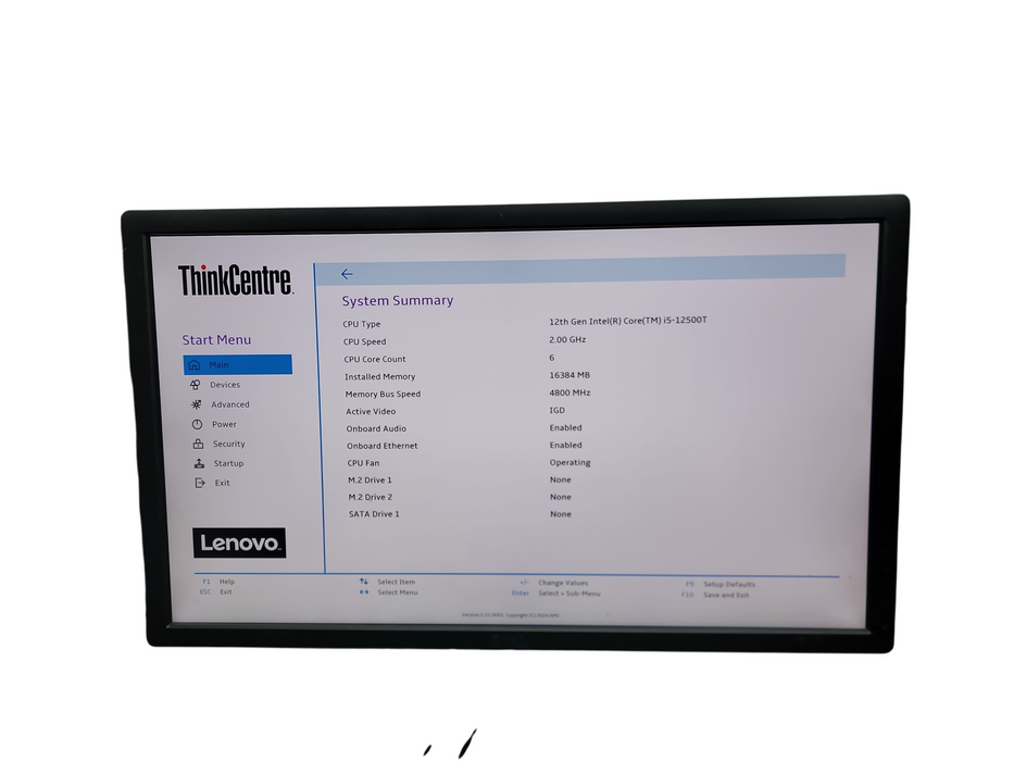 Lenovo ThinkCentre M80q Gen 3 12th  Micro i5 - 12500T 16GB DDR5 Ram No HDD Qθ