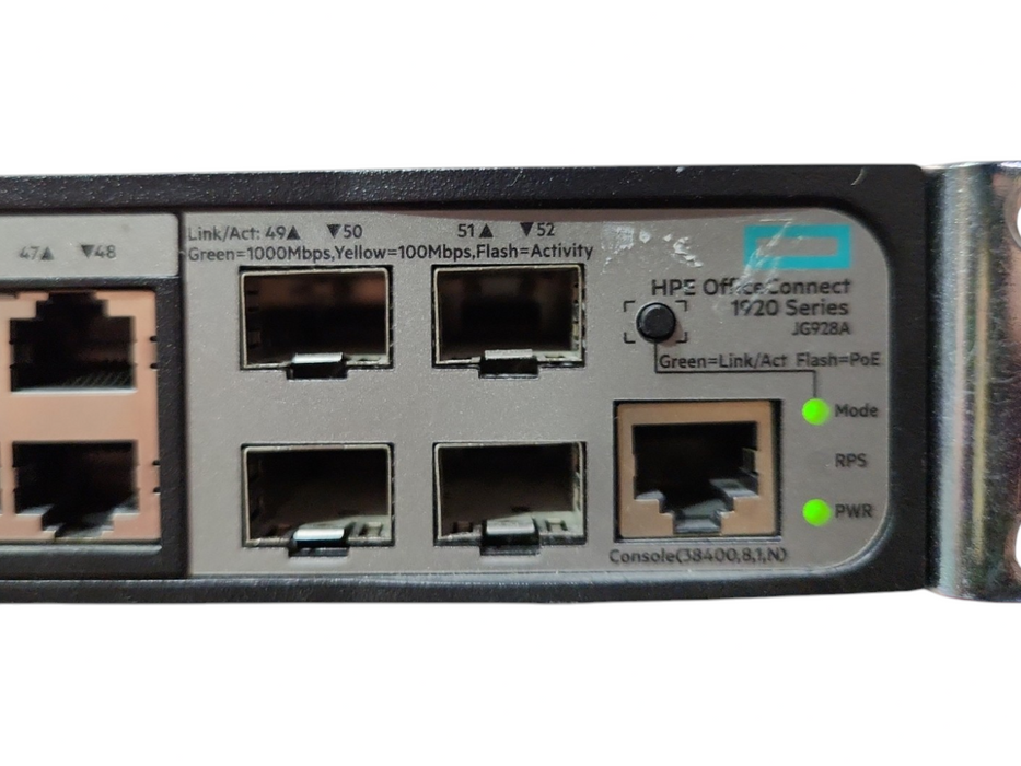 HP JG928A HPE OFFICECONNECT 1920 SERIES 48G PoE+ 370W 48-PORT SWITCH