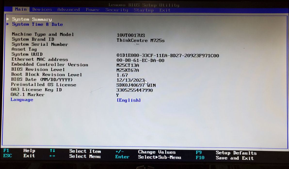 Lenovo ThinkCentre M725s, Ryzen 7 Pro 2700, 32GB DDR4, R520, 256GB SSD