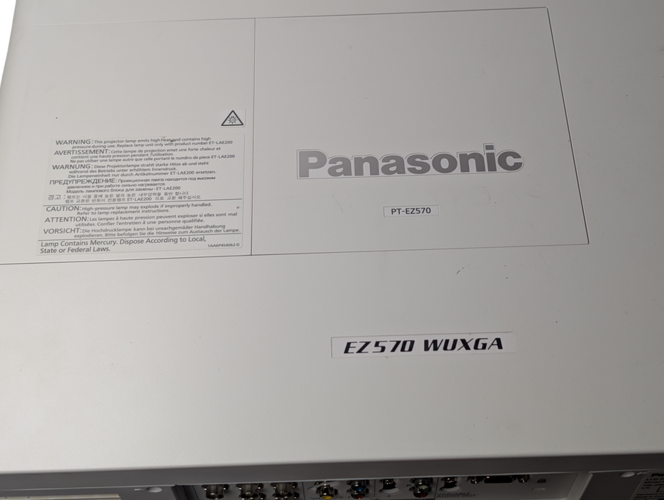 Panasonic EZ570 WUXGA 3LCD Projector PT-EZ570UL 5011 Hours  -