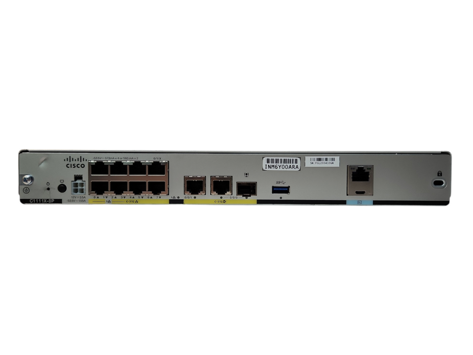 Cisco C1111X-8P ISR 1100 8 Ports Dual GE WAN Gigabit Router, READ Q